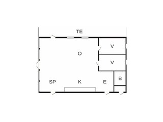 Vakantiehuis Grisslehamn Grondplan 10