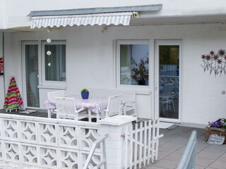 Terasse vor der Wohnung