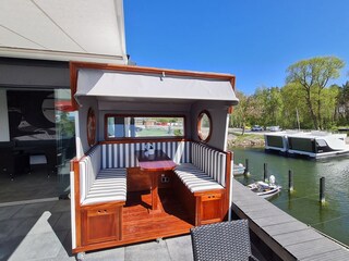 Ein entspannter Platz in der Hafengastronomie