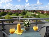 Südbalkon mit Blick auf die Mühle