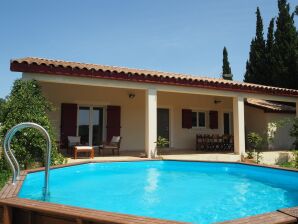 Holiday house Hübsches modernes Ferienhaus mit Pool und Blick auf die Weinberge, Domazan - Domazan - image1