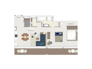 Appartamento Waren (Müritz) Pianta del piano 22