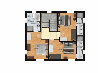 Villa Corinaldo Pianta del piano 40