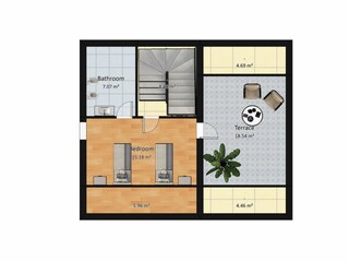 Villa Corinaldo Pianta del piano 41