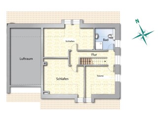 Grundriss oberes Geschoss