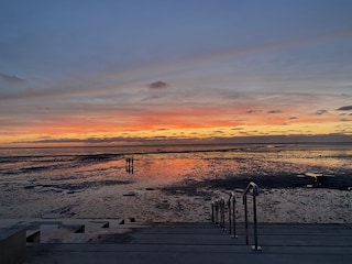 Norddeich im Sonnenuntergang