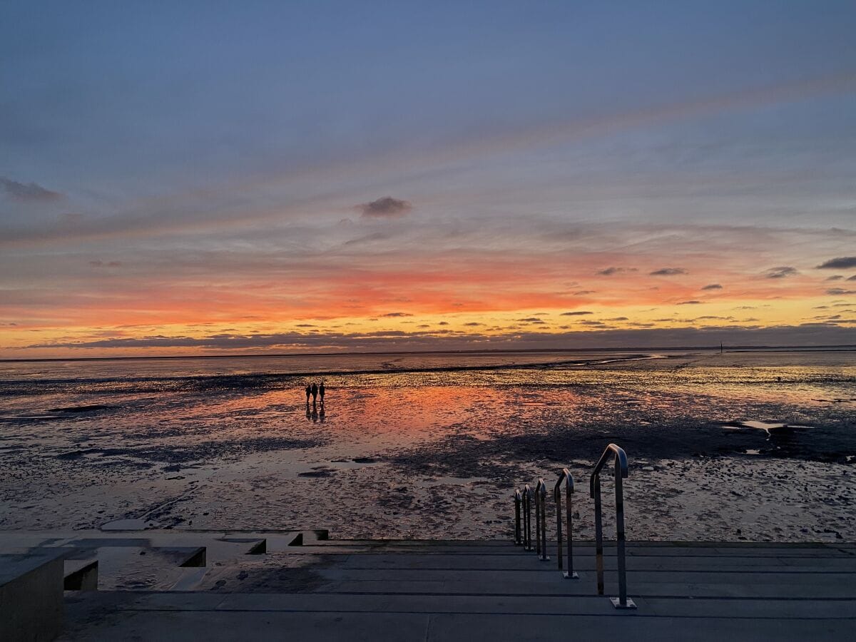 Norddeicher Watt im Sonnenuntergang