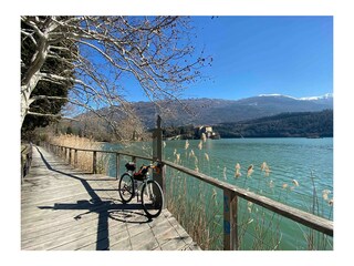 Radfahren am Toblino See