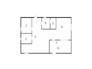 Vakantiehuis Brålanda Grondplan 35
