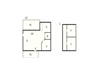 Vakantiehuis Borgholm Grondplan 23