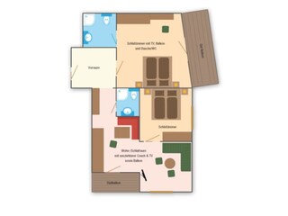 Appartamento Ladis Pianta del piano 15