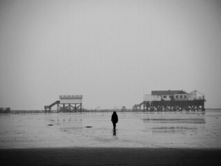 Spazieren am Strand
