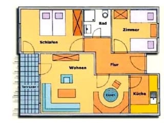 Grundriss des Ferienhauses