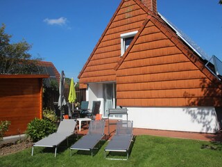 Ferienhaus Besken Terrasse