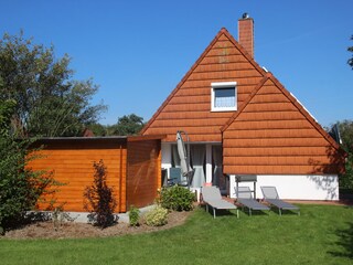 Ferienhaus Besken Terrasse