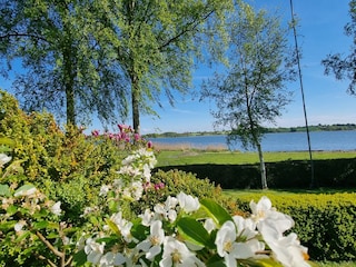 Blick aus den Garten zur Schlei