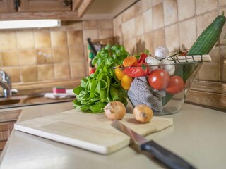 Komplett ausgestattete Küche. Hier macht Kochen Spaß.