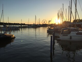 Abendstimmung am Hafen von Zinnowitz