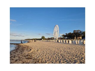 Riesenrad am Strand