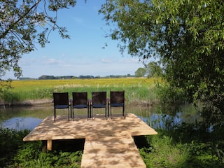 Steg an der Süderelbe