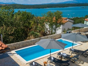 Holiday apartment DEA with heated pool and sea view 300m from the beach - Klimno - image1