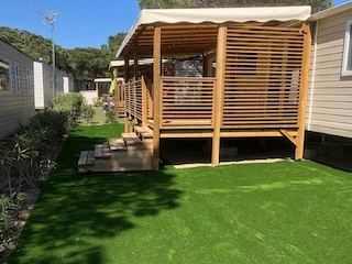 Wohnwagen Canet-en-Roussillon Außenaufnahme 1