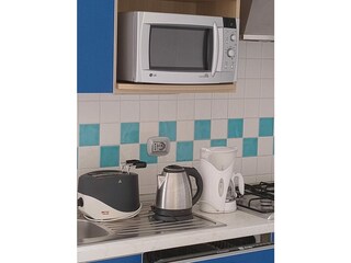 Kitchen with  Toaster, Kettle, Melita