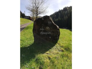 Stein an der Einfahrt