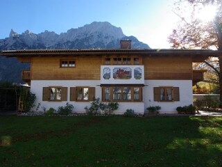 Haus Rotbuche im Spätsommer
