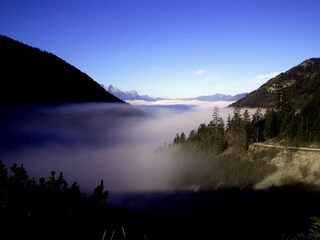 Nebelstimmung am Weg von der Fereinsalm ins Tal