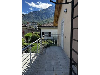 Monte Legnone view from side of wrap-around balcony