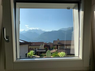 Blick aus dem Badezimmerfenster