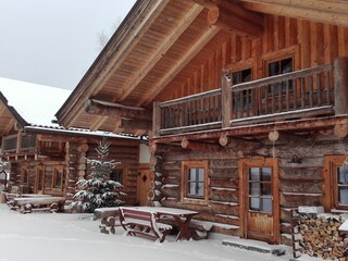 Hütten Winter