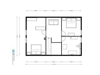Vakantiehuis Brilon Grondplan 32