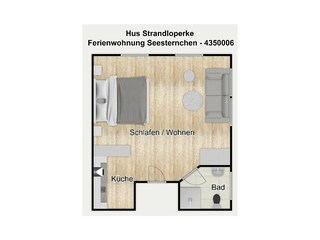 Apartamento de vacaciones Borkum Plano de planta 31