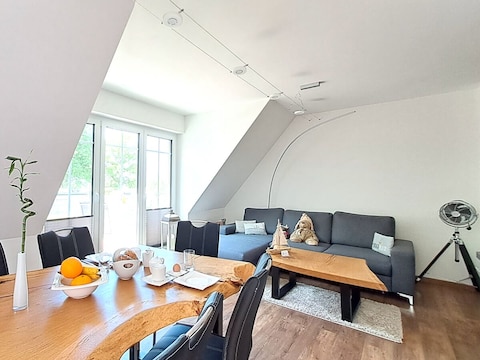 Meerblick-Ferienwohnung im Cottage Rerik