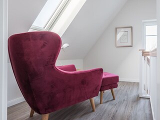 Ruhebereich im Dachgeschoss
