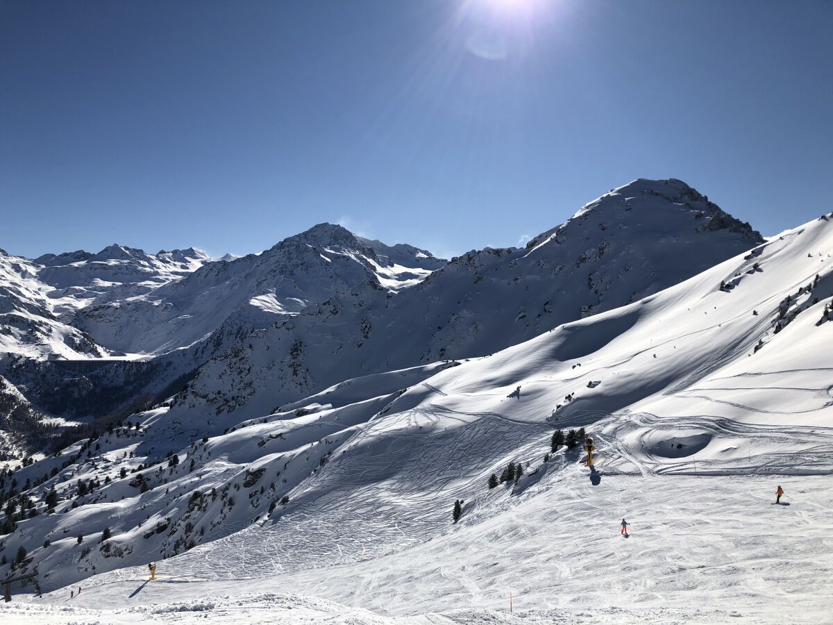 Six Blanc Pass Skigebiet von Bruson