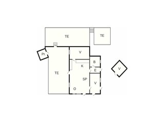 Vakantiehuis Hejlsminde Grondplan 59