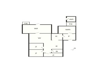 Vakantiehuis Virksund Grondplan 33