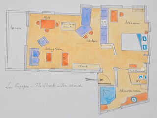 Appartamento per vacanze Riquewihr Pianta del piano 21