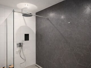 Badezimmer - ebenerdige Dusche