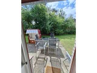 Blick auf die Terrasse