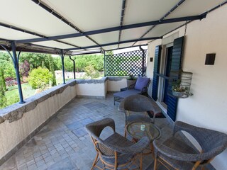 Terrace on the first floor of the house