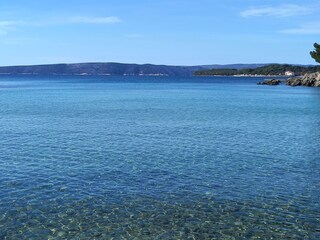Beautiful beaches in the town of Krk