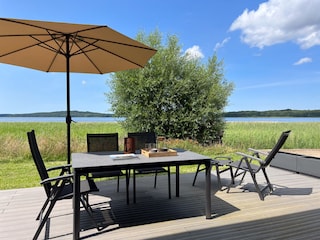 Terrasse mit Blick auf den Bodden