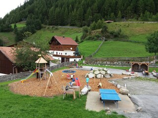 Kinderspielplatz bei Ferienwohnung der Veitenhof