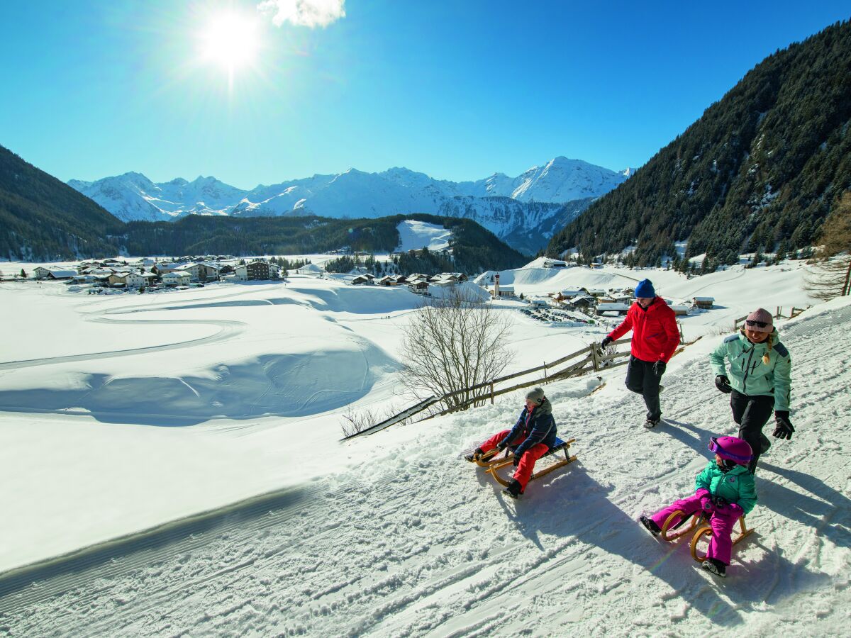 Rodeln in Niederthai im Ötztal