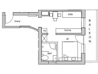 Appartamento per vacanze Umhausen Pianta del piano 41