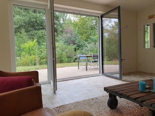 Blick aus dem Wohnzimmerfenster